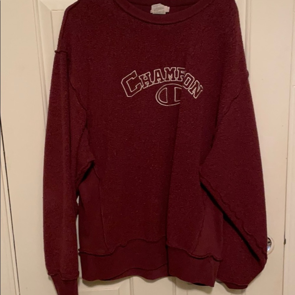 champion inside out style sweatshirt
